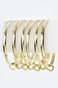 chained-linked-metal-bangle